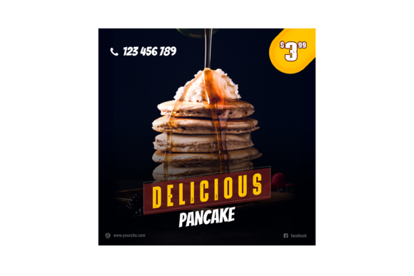 Delicious Pancake Instagram Template: A Comprehensive Overview