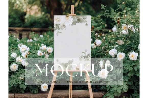 Enhance Your Artistic Presentations with the Welcome Sign, Wedding Sign Mockup_45
