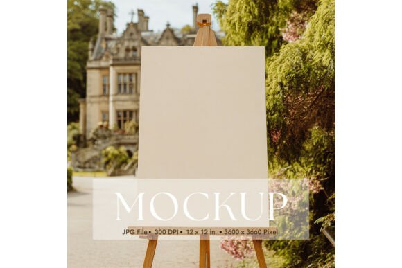 Enhance Your Artwork Presentation with the Welcome Sign, Wedding Sign Mockup_158