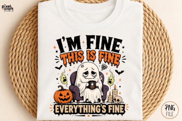 Everything s Fine Tired Ghost Halloween