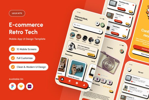 Neonova - E-commerce Retro Tech Mobile