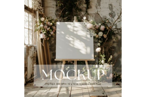 Welcome Sign, Wedding Sign Mockup_211: A Versatile Tool for Creative Presentation