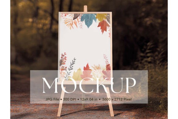 Welcome Sign, Wedding Sign Mockup_9: A Versatile Tool for Showcasing Artwork